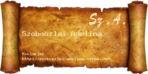 Szoboszlai Adelina névjegykártya
